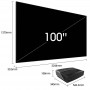 Téléviseur Laser Hisense 100 pouces - UHD 4K SMART - 100L5