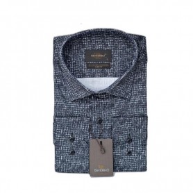 Chemise homme texturée noire - Élégance et raffinement – CHM1107