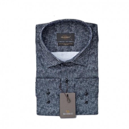 Chemise homme texturée noire - Élégance et raffinement – CHM1107