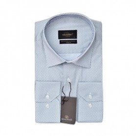 Chemise homme imprimée sobre - Style chic et polyvalent – CHM1108