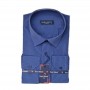 Chemise homme rayée bleu marine - Style moderne – CHM1113