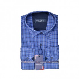 Chemise homme à carreaux bleus - Élégance et modernité – CHM1115