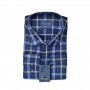 Chemise homme à carreaux marine - Chic et professionnelle – CHM1116
