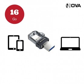Clé USB dual drive m3.0 mobile android 16 Go KEY27