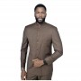 Costume homme marron avec col mandarin - Élégance à Dakar - CTM450