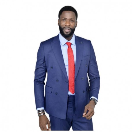 Costume homme bleu marine - Chic et tendance à Dakar - CTM454