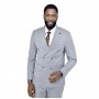 Costume homme gris rayé - Élégance formelle - CTM456