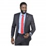 Costume homme noir élégant - Style raffiné au Sénégal - CTM463