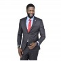 Costume homme noir élégant - Style raffiné au Sénégal - CTM463