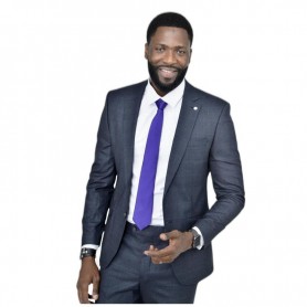 Costume homme bleu marine - Élégance professionnelle à Dakar - CTM465