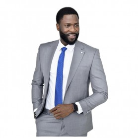 Costume homme gris clair - Sophistication au Sénégal - CTM466