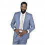 Costume homme bleu ciel - Élégance moderne à Dakar - CTM467