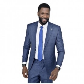 Costume homme bleu royal - Élégance moderne à Dakar - CTM470