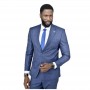 Costume homme bleu royal - Élégance moderne à Dakar - CTM470