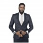 Costume homme noir classique - Élégance intemporelle au Sénégal - CTM471