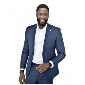 Costume homme bleu marine - Style sobre à Dakar - CTM472