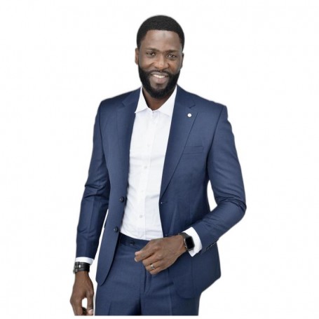 Costume homme bleu marine - Style sobre à Dakar - CTM472