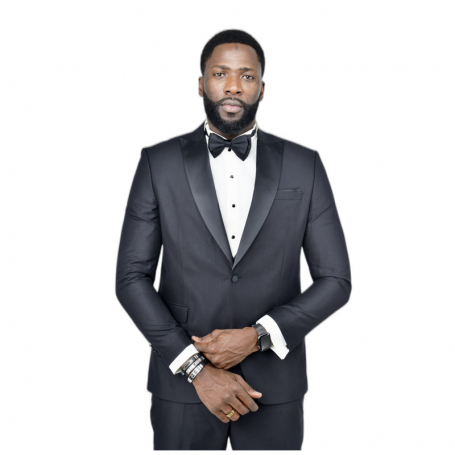 Smoking homme noir classique - avec Gilet et Noeud - CTM477