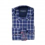 Chemise homme à carreaux marine - Style polyvalent – CHM1119