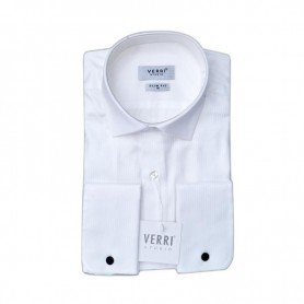 Chemise homme blanche double poignets - Style raffiné – CHM1132