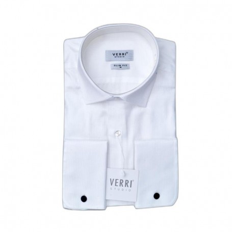 Chemise homme blanche double poignets - Style raffiné – CHM1132