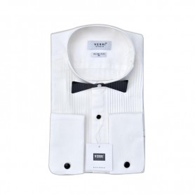 Chemise homme blanche de cérémonie - col pour noeud papillon – CHM1133