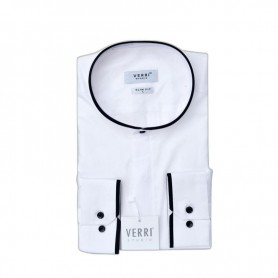 Chemise blanche avec détails noirs Verri Studio – CHM1135