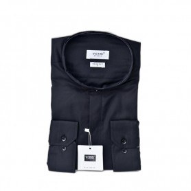 Chemise noire Slim Fit Verri Studio élégante – CHM1139