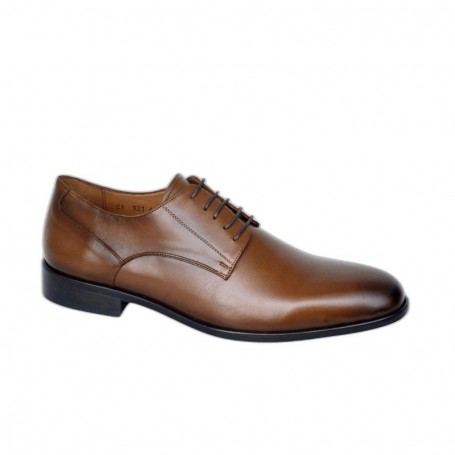 Chaussures derby marron clair en cuir pour homme - CDV1750