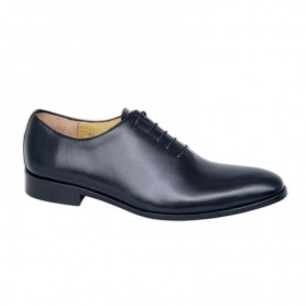 Chaussures richelieu noires en cuir lisse - taille 40 à 48 - CDV1752