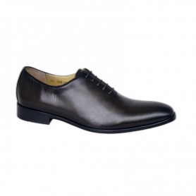 Chaussures richelieu marron foncé en cuir pour homme - CDV1754