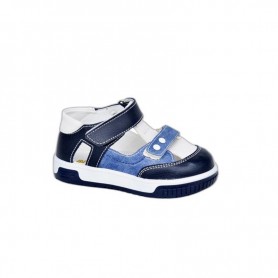 Chaussures enfant en denim et cuir robuste - 21 à 25 - ENF665