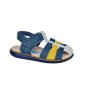 Sandales enfant bleu marine et jaune - Qualité - 26 à 30 - ENF680