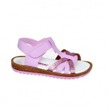 Sandales enfant roses pailletées - Style et confort - 26 à 30 - ENF686