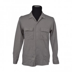 Chemise d’hiver en coton lourd gris - BLS206