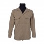 Chemise d’hiver en coton lourd beige - BLS207