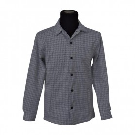Chemise d'hiver en coton lourd gris – BLS217