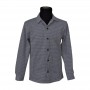 Chemise d'hiver en coton lourd gris – BLS217