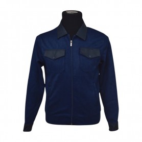 Veste bleu marine élégante en tissu premium – BLS226