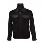 Veste noire moderne en tissu épais – BLS227