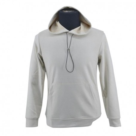 Sweat à capuche blanc crème décontracté – BLS235