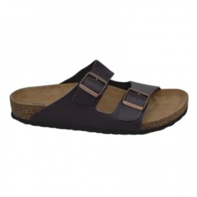 Sandales marron foncé en cuir - Style naturel - SDL2806