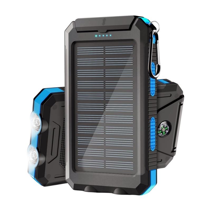 Chargeur Panneau solaire Pliable Puissance 14W Étanche Compact Choetech Gris