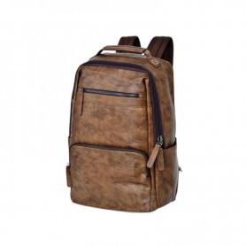 Sac à dos en cuir marron vintage - SC2918