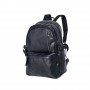 Sac à dos en cuir noir avec poches latérales - SC2931