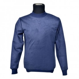 Pull en daim bleu marine - BLS245