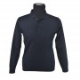 Pull Polo à manches longues noir - BLS249