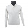 Pull Polo à manches longues blanc cassé - BLS251