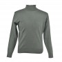 Pull col roulé vert olive - BLS255