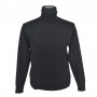 Pull col roulé noir - BLS257